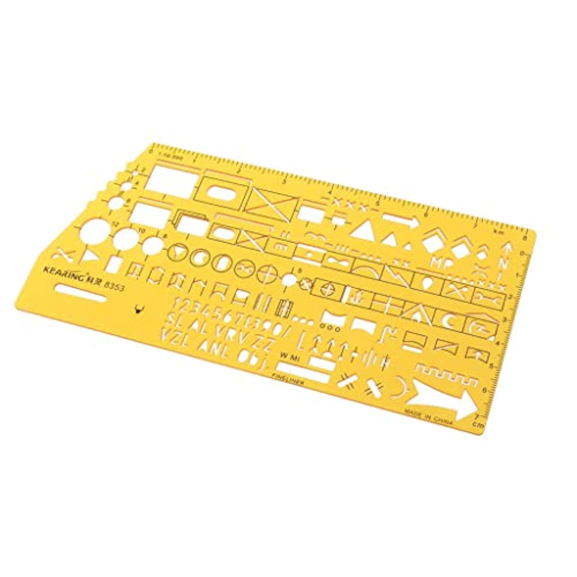 Multifunction PVC Markings Technical Drawing Template Stencil