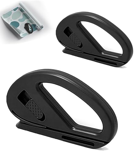 2-Pack Geschenkpapier-Schneider für Rollen – Effizienter Wrapping Paper Cutter für Weihnachten, Geburtstagsgeschenke, Ideal für Papierrollen, Schwarz (jiancaidao-black2)