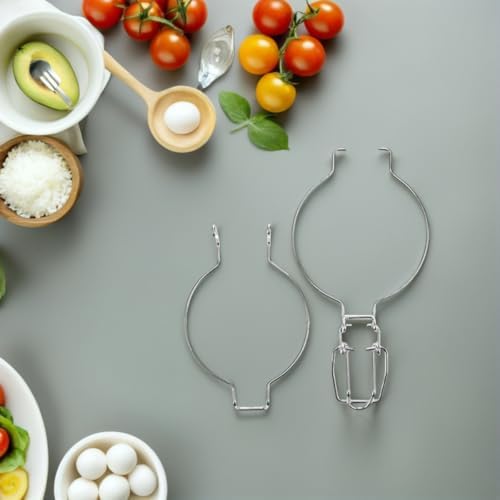 NUOBESTY 6 adet paslanmaz çelik tel kilit, konserve kavanozları için, cam kaplar için hava geçirmez kilit tokası, saklama kaplarını kapatmak için yedek askı - Görsel 6