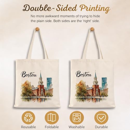 Bolso Tote de Lona para Viaje Mundial miniatura 4
