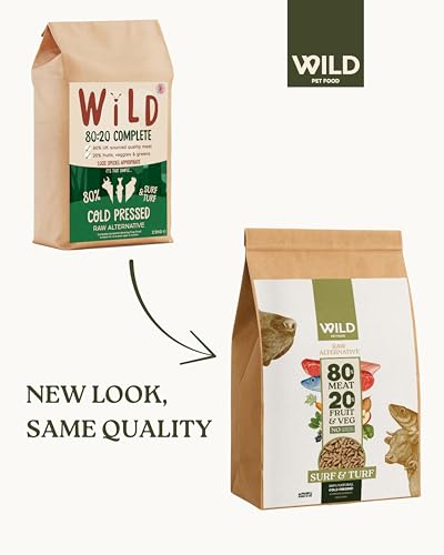 Surf & Turf (2.5 kg) Dog Food Dry, Grain-Free and 80:20 Cold Pressed, Low Fat, High Protein and Nutritionally Complete with Superfoods - Gastrointestinal Dog Food - Adult or Puppy - Image 3