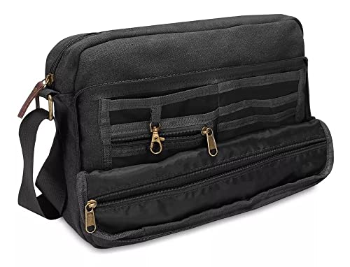 Bolsa de Lona Unissex Keuven de Ombro (Preto)
