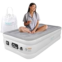 SereneLife Twin Air Mattress with Internal High Capacity Pump only .99: eDeal Info