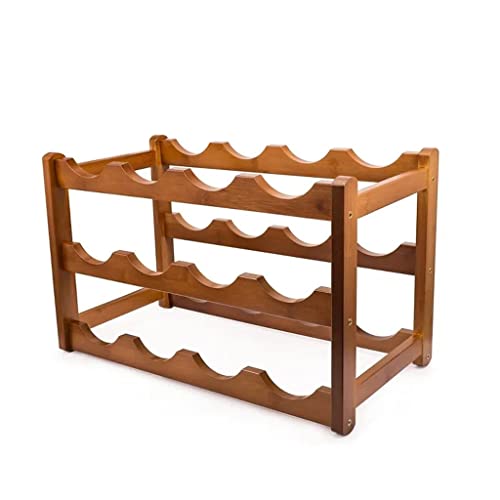 Soporte para botellas de vino de madera Acacia miniatura 1