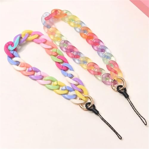 Cadena de plástico de colores y accesorio universal para correa de muñeca anticaída ligera 5