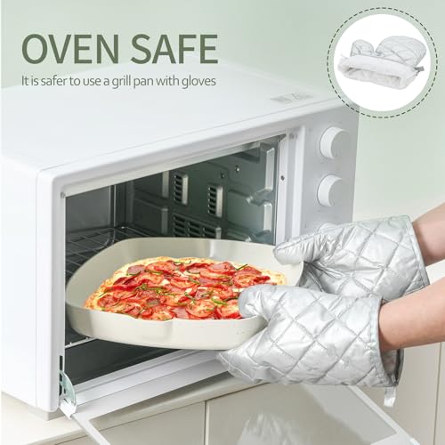 23pcs Ceramic Pots and Pans Set, Nonstick Detachable Handle Cookware, Induction Kitchen Cooking Set with Removable Handle,include Frying Pans & Saucepans Oven Safe, Induction, Stackable Set - Image 7