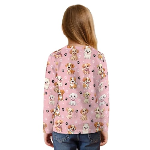 Girls Long Sleeve Shirt Size 5-12 Tie Front Tops for Kids2