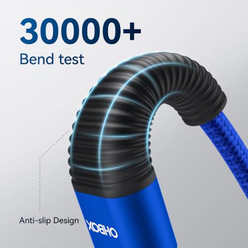 Image of Extra Long USB A to USB C Cable 15FT, USBC Charger Fast Charging Cord Braided Type C Cable for iPhone 17 Pro Max, 16 15, iPad Pro,Air,Mini, Samsung Galaxy, Pixel, Moto, Android Phones & Tablets - Blue
