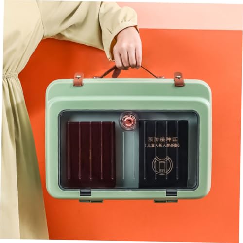 Papiers de Voyage Bien Rangés avec le Sac Multi-Couches Vert Uonlytech Portable