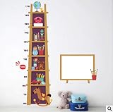Cartone animato animale libreria libreria adesivo camera per bambini camera dei bambini camera TV sfondo parete decorativo parete adesivo 120 x 93cm