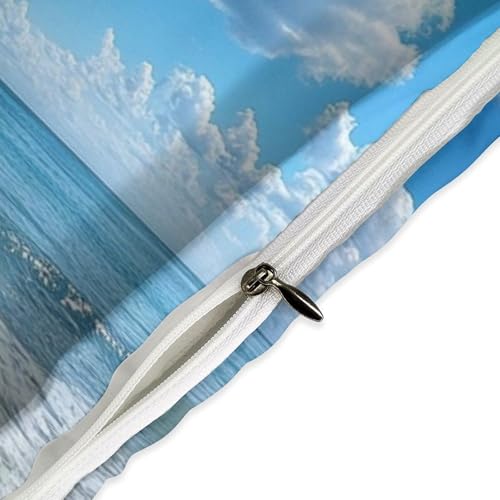 Parure de lit hawaïenne 135x200 cm en microfibre pour lit une personne