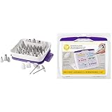 Wilton, 55-Piece Cake Supply Master Decorating Tip Set & Wilton Decorate Smart Deluxe Practice Board...