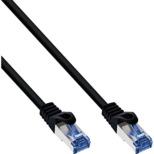 InLine 73825S Patch Cable Category 6A S/FTP PUR Industrial Black 25 m