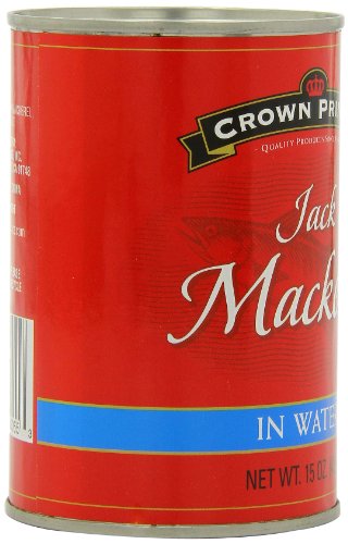 Crown Prince Jack Mackerel in Water, 15-Ounce Cans (Pack of 12)