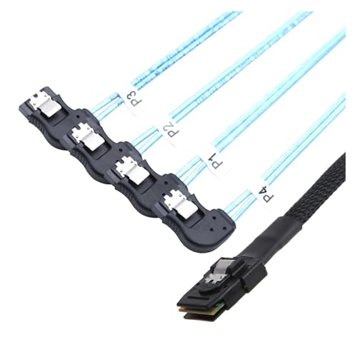 Cable Interno S/AS SFF-8087 a 4 SATA 7P 0.5 m miniatura 5