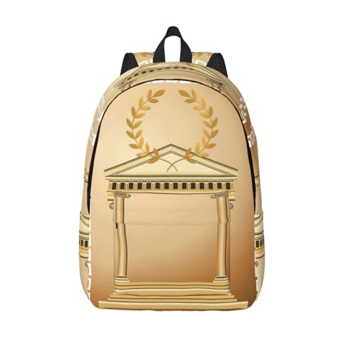 Sac à dos ordinateur portable femme voyage ergonomique motif grec
