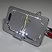 HTTMT MT358-CD-LED Chrome Side Mount License Plate Frame Bracket w/LED Light Compatible with Kawasaki Ninja ZX Suzuki GSXR 600 750 1000 Hayabusa Suzuki Katana TL1000