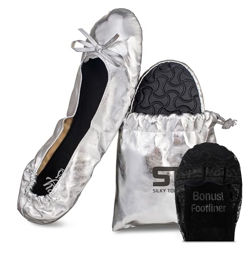 Image of Silky Toes Foldable Flat Shoes for Women | Portable Ballet Flats for Weddings, Parties, Events, Travel |Comfortable Cushioned