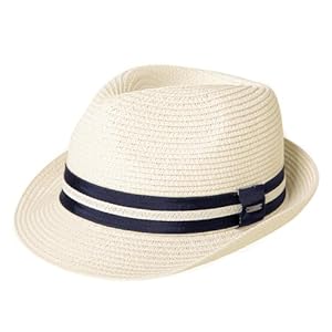 Comhats Oversize XL XXL Mens Summer Straw Fedoras Sun Hats Panama Derby Packable 57-64cm 22.4″-25.2″ 7 1/8-8