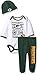 NFL Green Bay Packers Bodysuit, Pants & Cap Set, 0-3 Months, Green