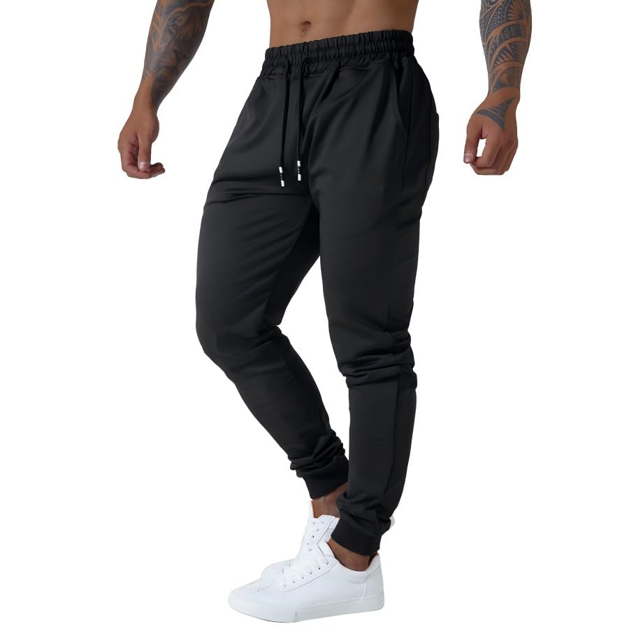 Men's Slim fit Jogging Pants, Suitable for Running and Fitness Activities, Bottom Binding Sports Pants