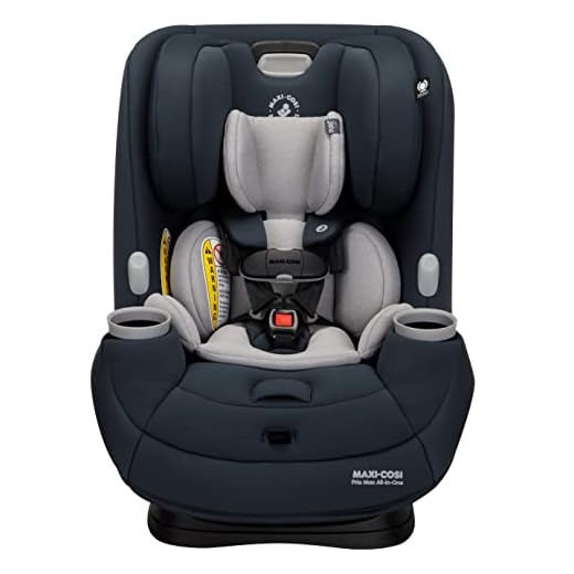 Maxi-Cosi Pria Max All-in-One Convertible Car Seat, Rear Facing Car Seat (4-40 lbs), Forward Facing Car Seat (22-65 lbs), High Back Booster Seat (40-100 lbs), Pure COSI, Essential Graphite