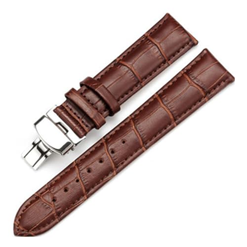 FYXT {vvoh Tissot ƌ݊ Longines ƌ݊ Mido vohƌ݊ X`[obN XgXgbv 14 16 17 18 19 20 21 22 23 24mm(Brown,21mm)