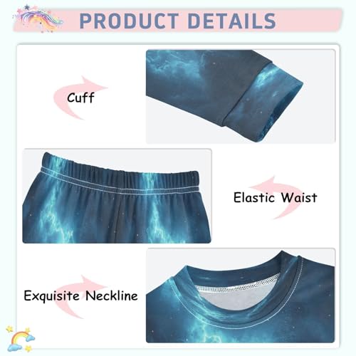 Pajama Sets Long Sleeve Lightning Cool Soft Comfy Sleepwear 2 Piece PJS 3-8T4