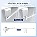 Cold Water Bidet Attachment with Dual Spray – Low-Profile Non-Electric Toilet Seat Bidet for Feminine Hygiene, Easy No-Tool Installation, Adjustable Pressure ABS Sprayer