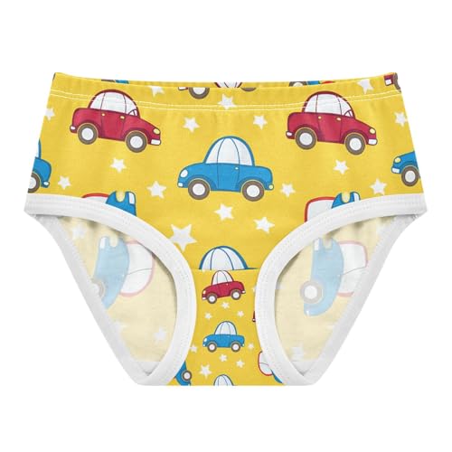 Colorful Cartoon Cars Red Blue Toddler Girls's Underwear 2T 202c1195