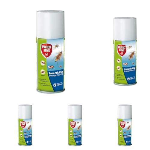 Protect Home Barrita Insecticida Descarga Total, automático, Ideal Frente a Insectos voladores y Rastreros en Lugares de difícil Acceso, Fácil de Usar y eficaz, (Paquete de 5)