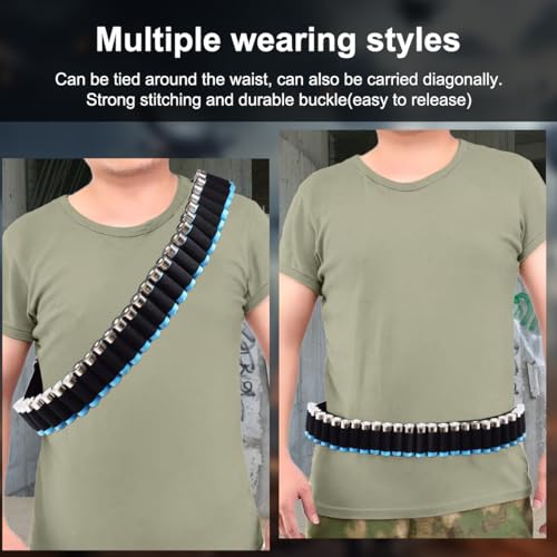 Klopfer Gürtel, 130 cm 27 Loch Schwarz Schnaps Klopfer Gürtel Halter, Nylon Verstellbar Schnaps Shell gürtel, Klopfergürtel Zapfanlagefür Partygeschenk