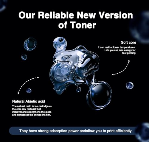 Image of 410A Black Toner Cartridges with Chip Replacement for HP 410A 410X Toner Color Laser Jet Pro MFP M477fnw Toner M477fdw M477fdn M452dn M452nw M477 M377 Printer 2 Pack