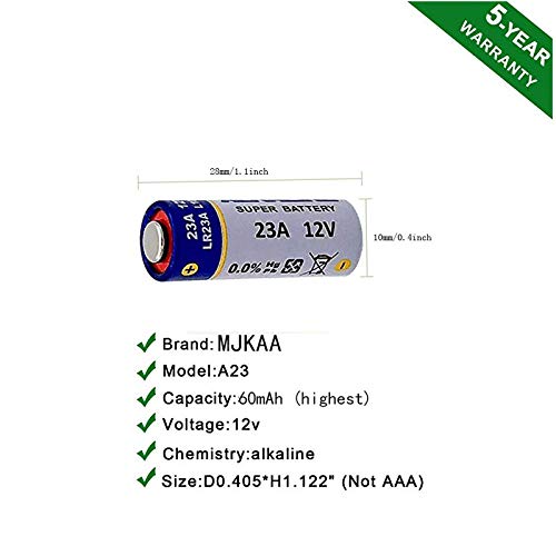 Mjkaa 10 Count A23 23A 12 Volt Battery For Garage Doors Opener, Doorbells Remotes Mn21 23Ga Gp23Ae A23S Lr23A L1028 #TOP7
