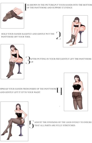 Image of Elandy Back Seam Tights for Women Pantyhose Sheer Tights 20 DEN Tights Nylon Pantyhose Stockings Backseam Thigh-High Stockings