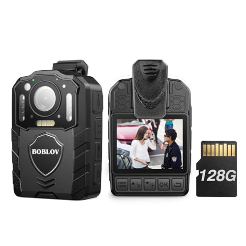 BOBLOV 2K Body Camera With Night Vision & Audio - Police/G Security Camcorder (KJ25) - View #3