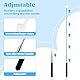 2 PCS Zeigestab Ausziehbar Lehrer Zeiger Finger Lehrer Pointer Stick Mini Einziehbar Klassenzimmer Zeiger Zeigestock Edelstahl für Lehrerunterricht Lehrer Whiteboard Tafel ZeigerSchwarz)
