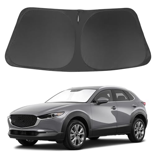 Windshield Sun Shade Compatible with Mazda CX-30 2019-2024 2025 2026 CX30 Accessories Foldable Sun...