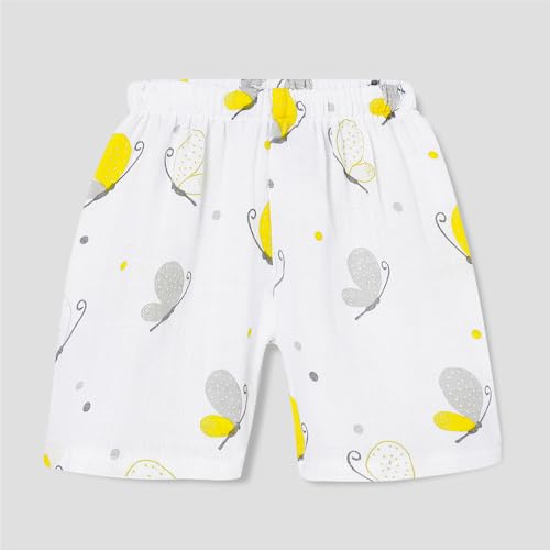 Image of The Boo Boo Club Muslin Jhabla and Short Set 100% GOTS Certified Organic Cotton | Sleeveless Button Vest | Summer Wear Set