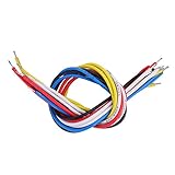 10PCS Circuito per Chitarra Filo Multicolore Circuito per Chitarra Cavi di Collegamento per Chitarra Elettrica Basso Strumenti a Corda Cablaggio (19 cm)