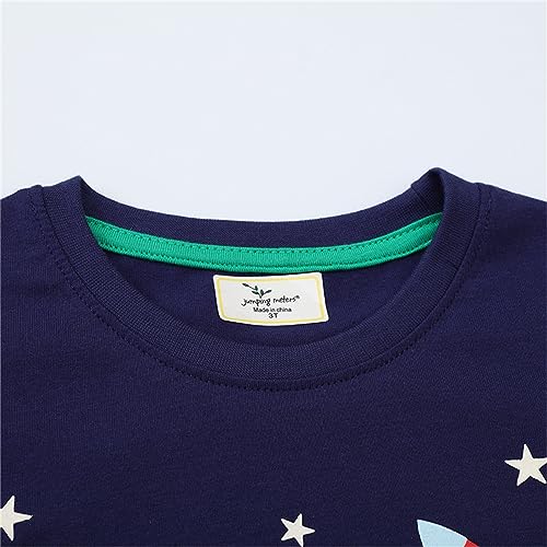 Hoodies for Boys Girls Pullover Sweatshirts New Boy Fall Clothing Printing Children Children with (Dark Blue, 4-5 Years)2