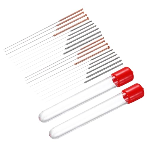 sourcing map 20Pcs 3D Printer Nozzle Cleaning Kit Precision 0.15-1mm Stainless Steel Cleaner Needles for 3D Printer Clog