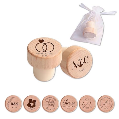 Tapones de vino personalizados: graba tu historia de amor en un recuerdo de boda inolvidable