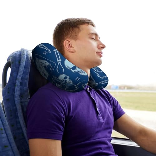 Almohada espuma viscoelástica tamaño único para viaje miniatura 7