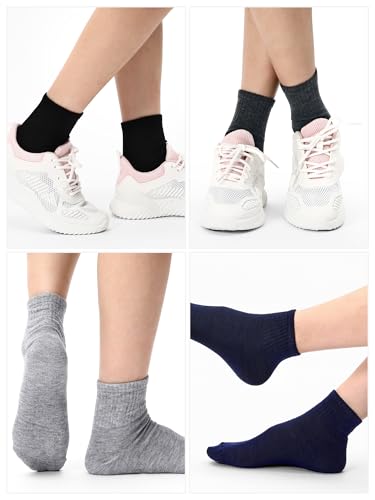 Image of Tarpop 100 Pairs Bulk Mens Socks Moisture Wicking Casual Sports Ankle Socks for Homeless Unisex Adult Men Women