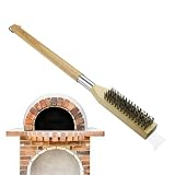 Pizzasteinreiniger, Schaber mit langem Griff aus Metalldraht, Stahlbürste für Pizzastein, für Grill, Grill, Camping, Kochen, Outdoor, Garten