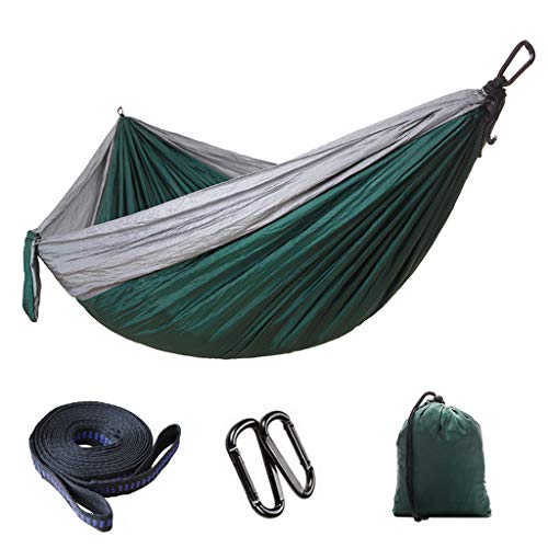 Fine Double Hammock - Lightweight Parachute Portable Hammocks for Hiking, Travel, Backpacking, Beach
