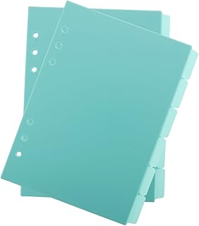 FOYTOKI 12Pçs Blocos De Notas Clipes De Fichário De Livro De Notas Divisores De Fichário Com Abas Marcadores De Página Divisores De Fichário De Plástico Marcadores De Bloco De Notas