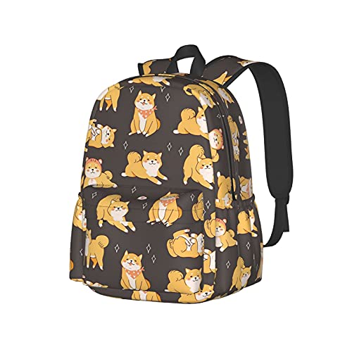 Sac à dos ordinateur portable Shiba Inu d'école