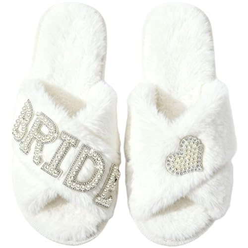 Paire de pantoufles initiales de mariée pour soulager les pieds - 2